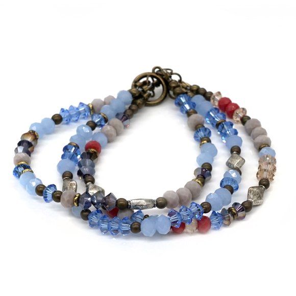 Triple bracelet with toggle lock. - Picture 2 of 6